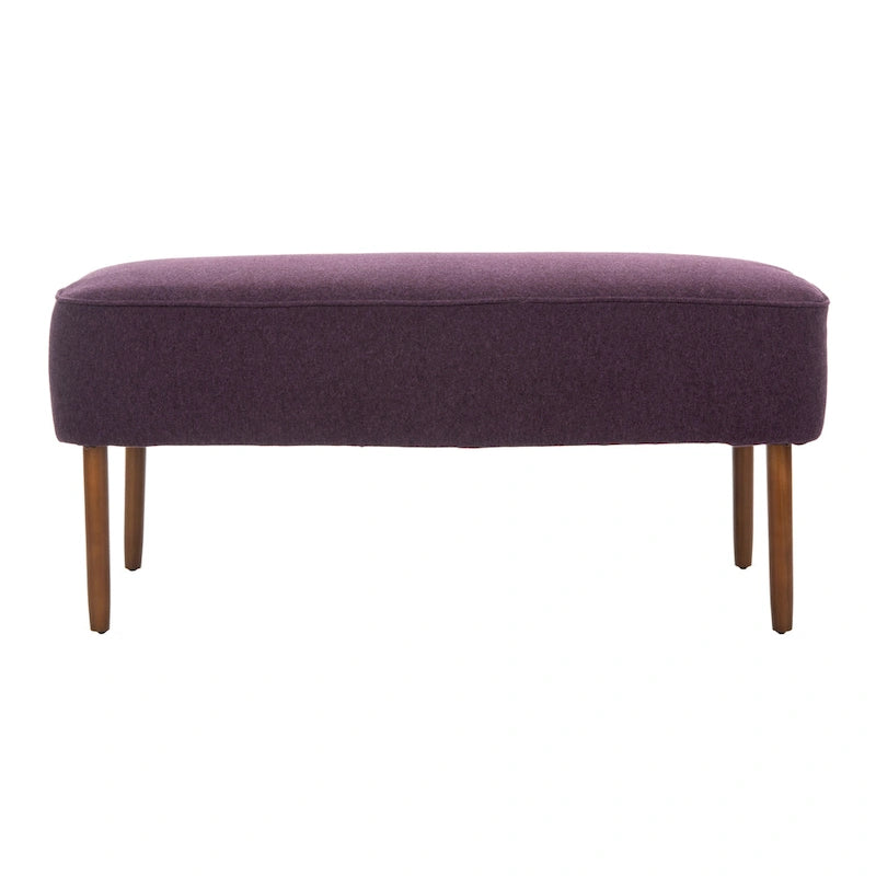 SAFAVIEH Ariane Mid Century Orange Wool Bench - 39.6  x 19.9  x 18.3  - 40Wx20Dx18H