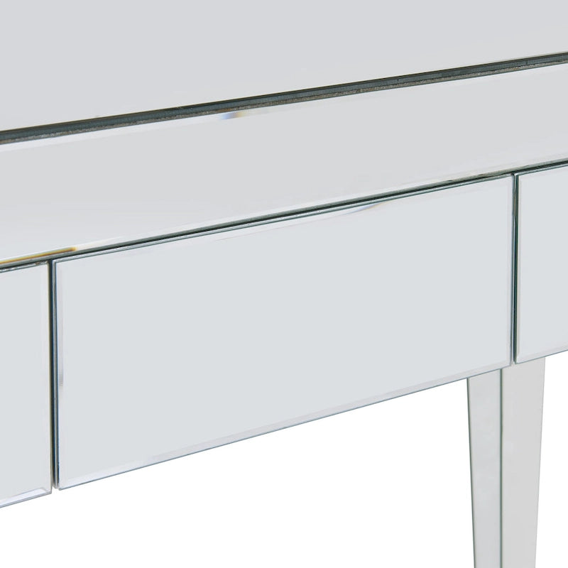 Dakota Silver Mirrored Desk