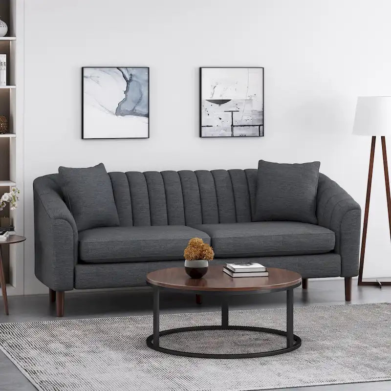 Ansonia Channel-tufted Sofa by Christopher Knight Home