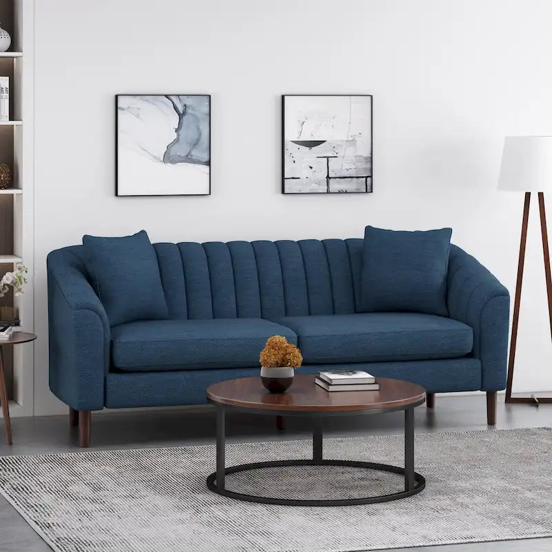 Ansonia Channel-tufted Sofa by Christopher Knight Home