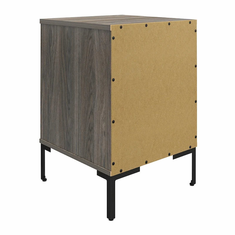 Ameriwood Home Leyden Nightstand, Weathered Oak