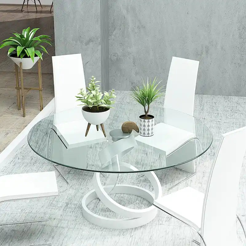 30-inch Round Tempered Glass Table -Table Top Only - 30.00 x 30.00 x 0.24