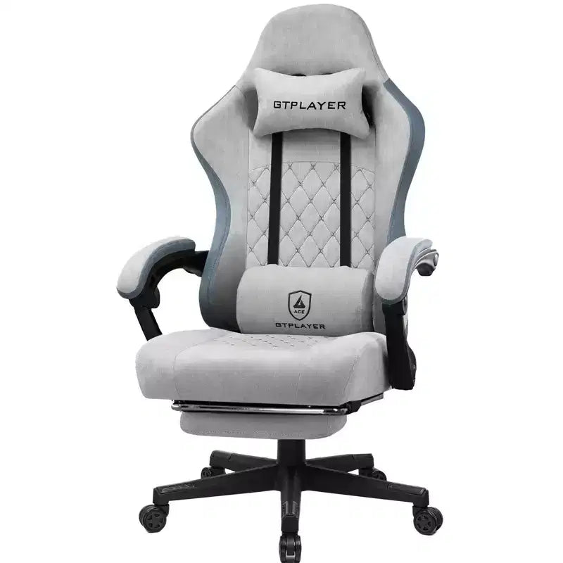 GTPLAYER Gaming Chair Fabric Office Chair with Linkage Armrests Ergonomic Computer Chair