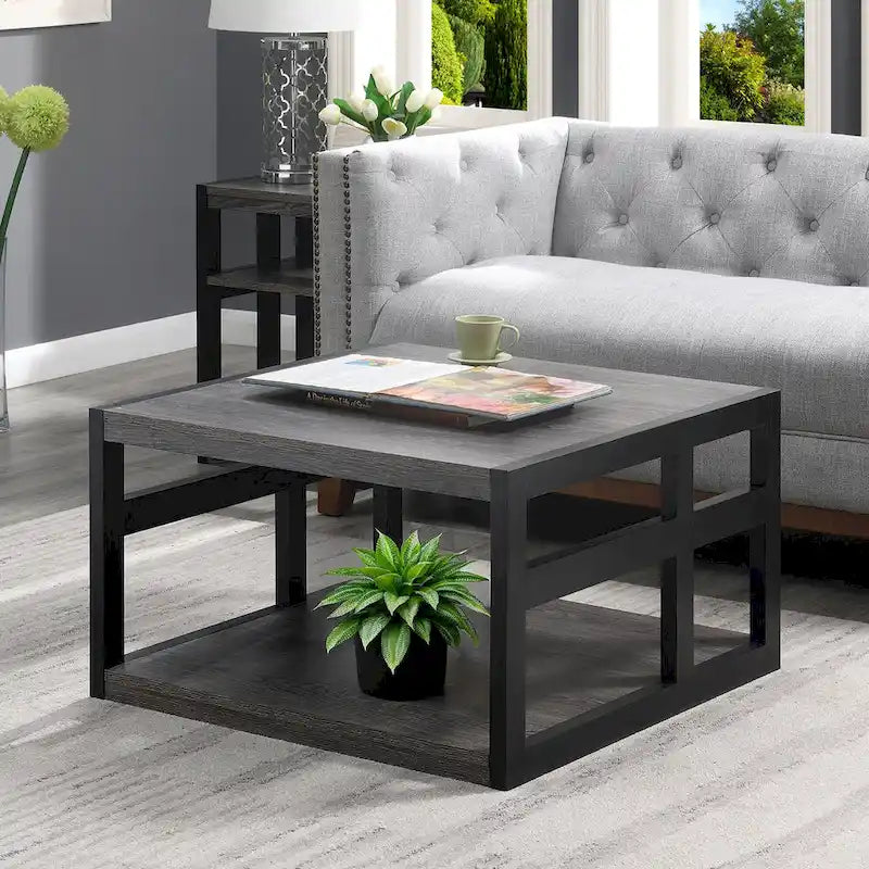 Convenience Concepts Monterey Square Coffee Table with Shelf