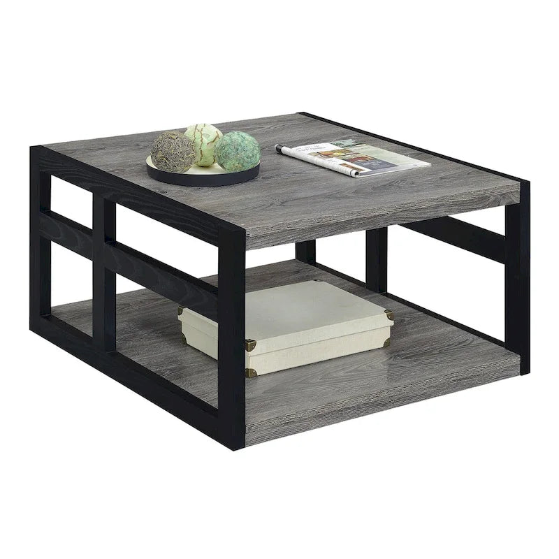 Convenience Concepts Monterey Square Coffee Table with Shelf