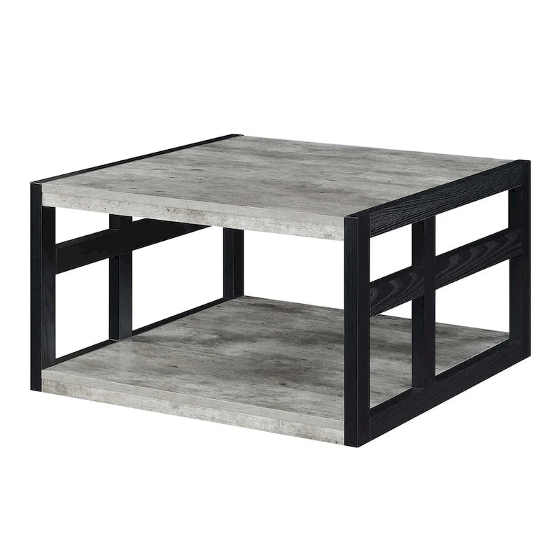 Convenience Concepts Monterey Square Coffee Table with Shelf