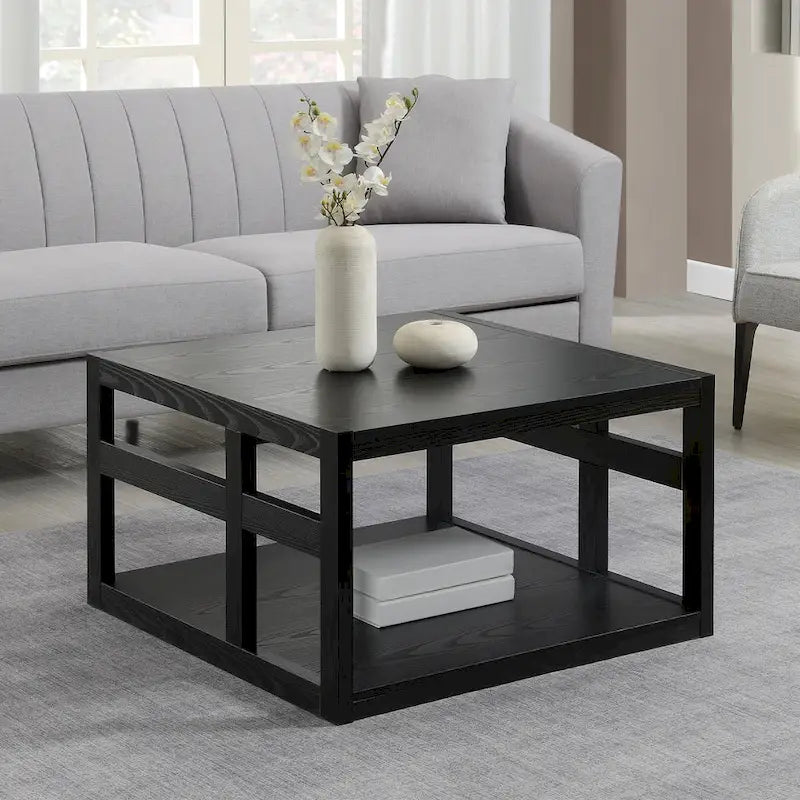 Convenience Concepts Monterey Square Coffee Table with Shelf