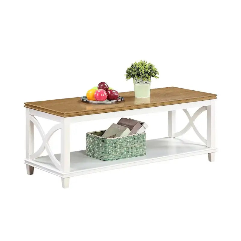 Convenience Concepts Florence Coffee Table with Shelf