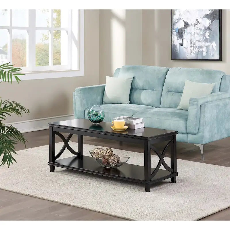 Convenience Concepts Florence Coffee Table with Shelf