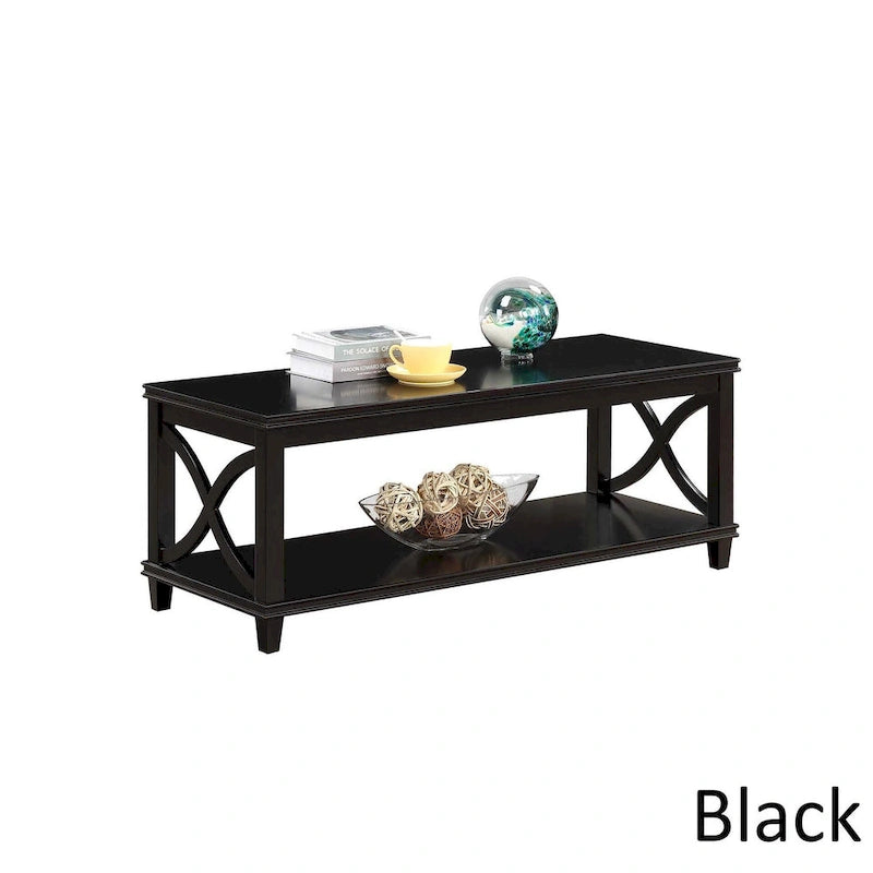 Convenience Concepts Florence Coffee Table with Shelf