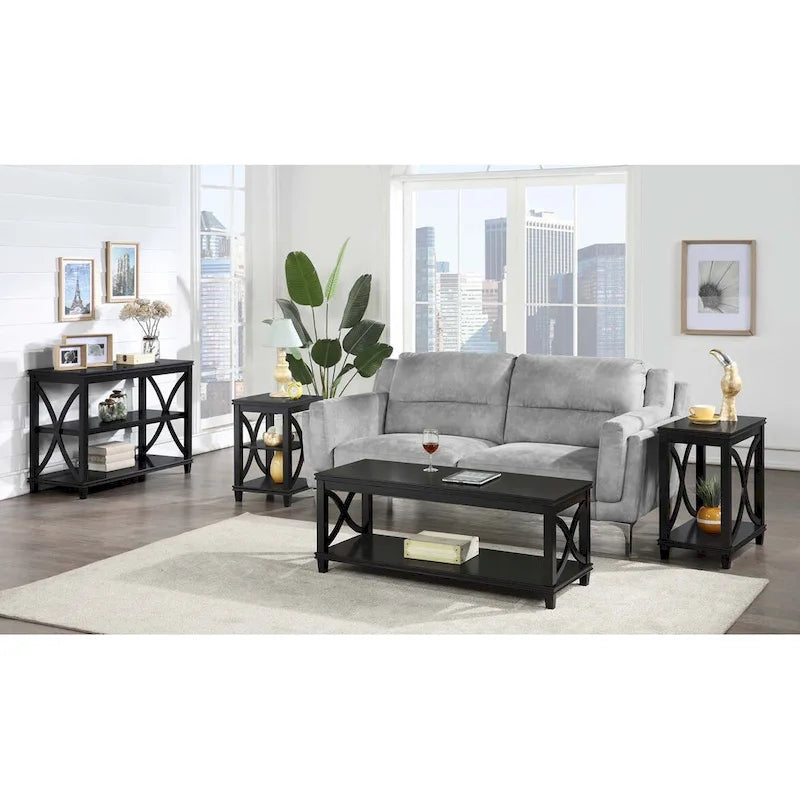 Convenience Concepts Florence Coffee Table with Shelf