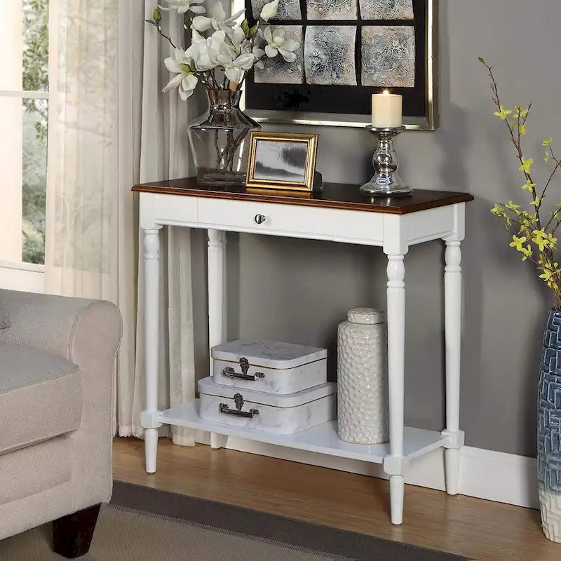 Console de couloir 1 tiroir avec étagère French Country de Convenience Concepts
