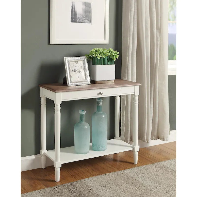 Console de couloir 1 tiroir avec étagère French Country de Convenience Concepts