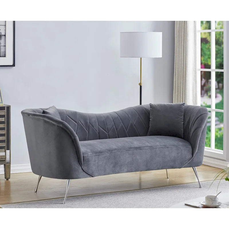 Flores Velvet Sofa