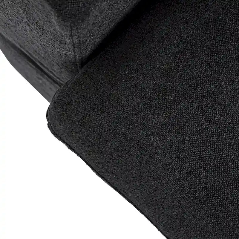 160.6  Modern Linen Upholstered Sofa Multiple Cushions Sectional Couch