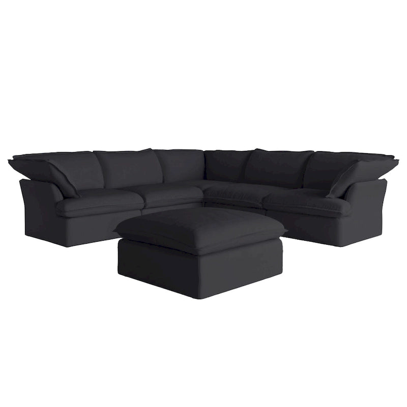 6-Piece Upholstered Sectional Corner Sofas