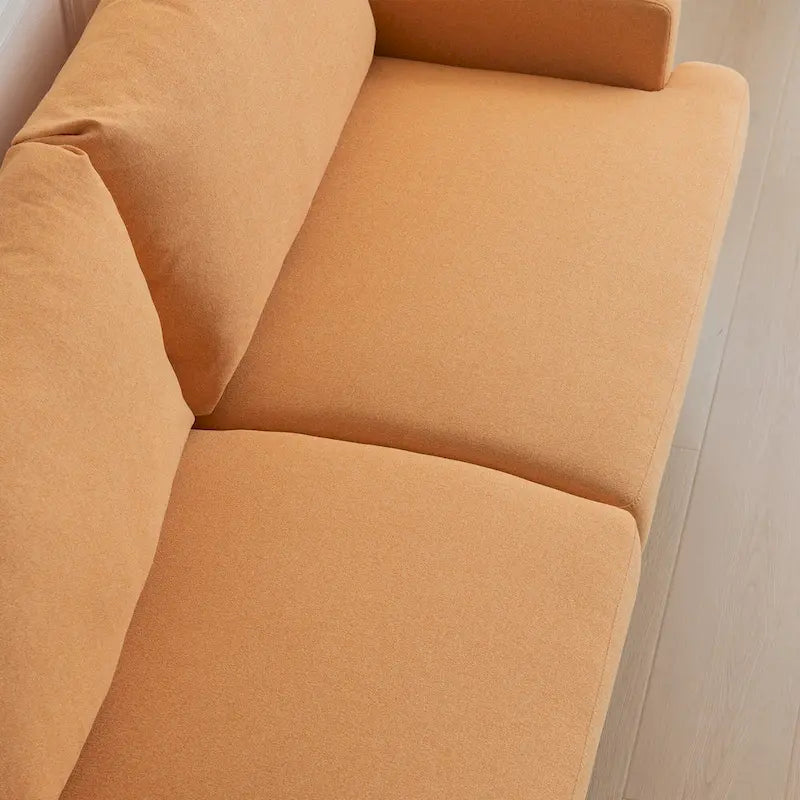 Fabric Upholstered Loveseat Modern Sofa Couch for Living Room Bedroom Apartment