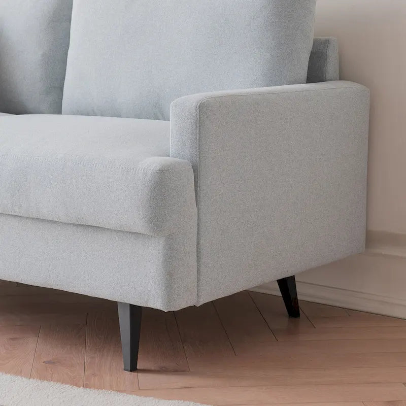 Fabric Upholstered Loveseat Modern Sofa Couch for Living Room Bedroom Apartment