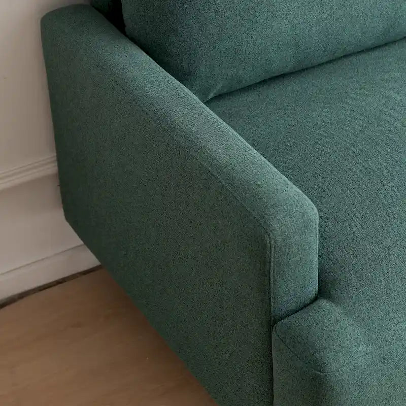 Fabric Upholstered Loveseat Modern Sofa Couch for Living Room Bedroom Apartment