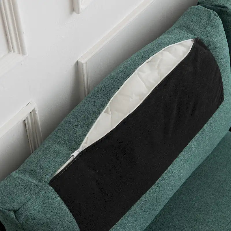 Fabric Upholstered Loveseat Modern Sofa Couch for Living Room Bedroom Apartment