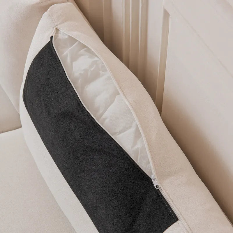 Fabric Upholstered Loveseat Modern Sofa Couch for Living Room Bedroom Apartment