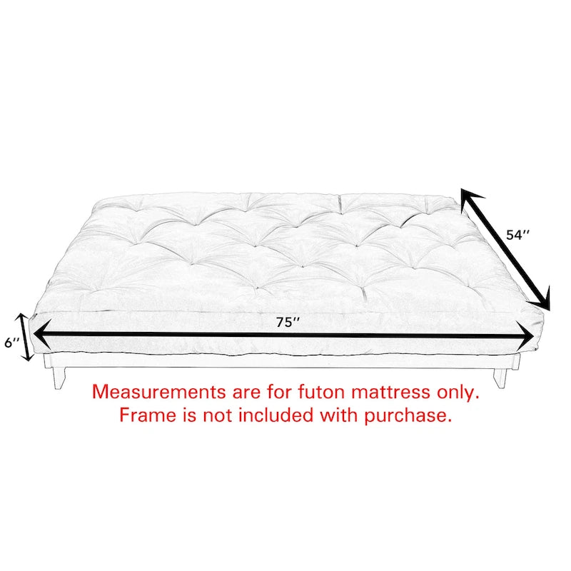 Trupedic Full-size 6-inch Futon Mattress without Frame (Mattress Only)