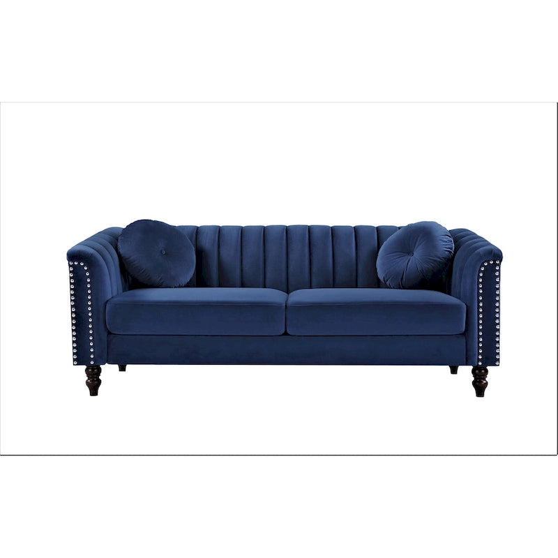 Hills Tufted Back Nailhead 75.2  Sofa