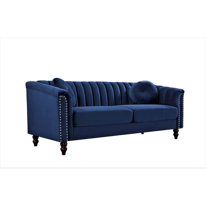 Hills Tufted Back Nailhead 75.2  Sofa