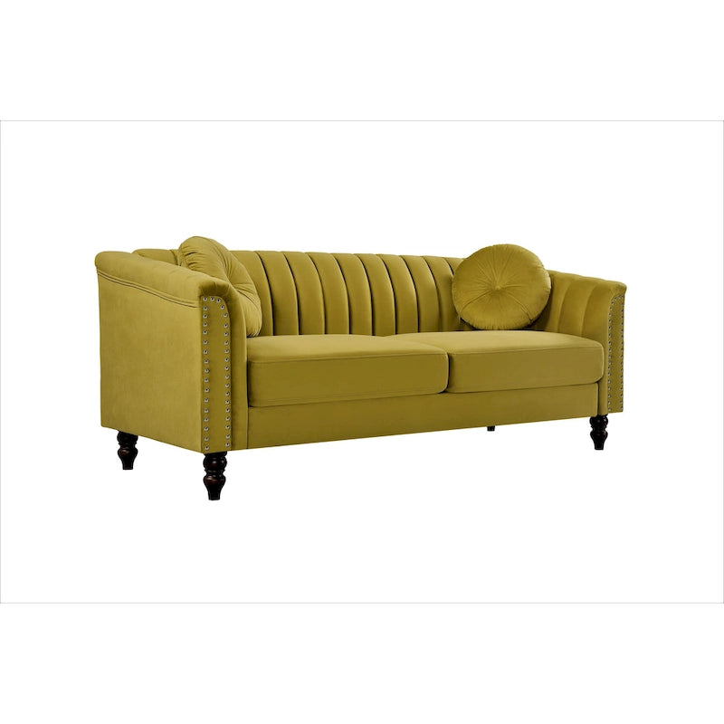 Hills Tufted Back Nailhead 75.2  Sofa