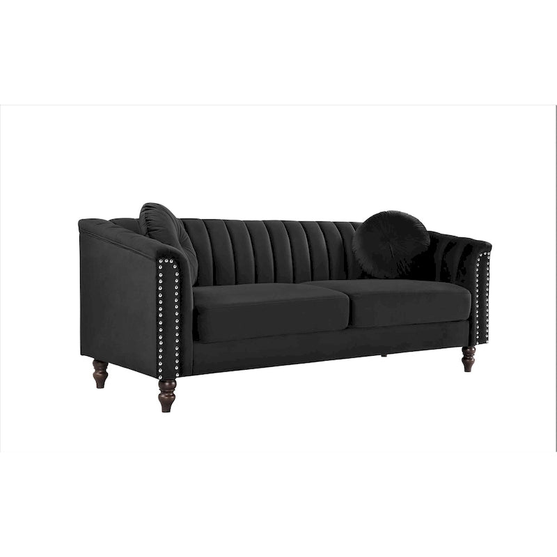 Hills Tufted Back Nailhead 75.2  Sofa