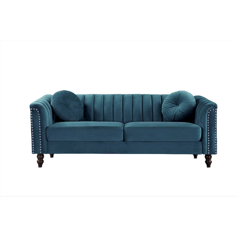 Hills Tufted Back Nailhead 75.2  Sofa