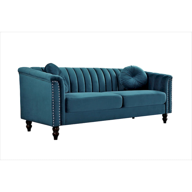 Hills Tufted Back Nailhead 75.2  Sofa