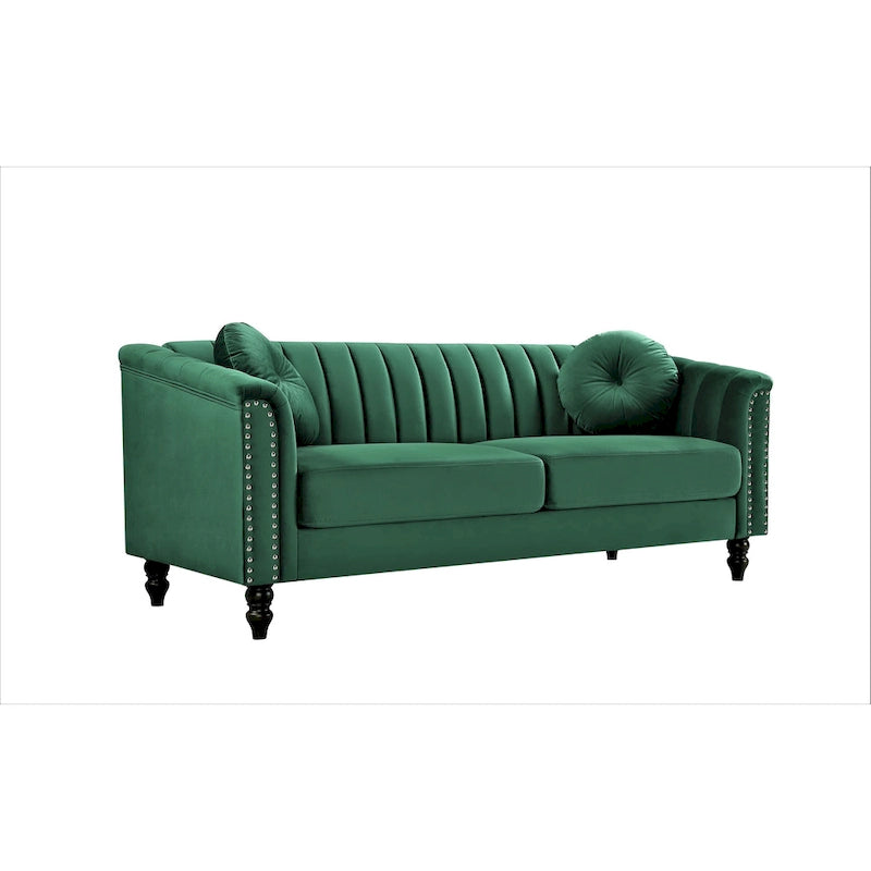 Hills Tufted Back Nailhead 75.2  Sofa