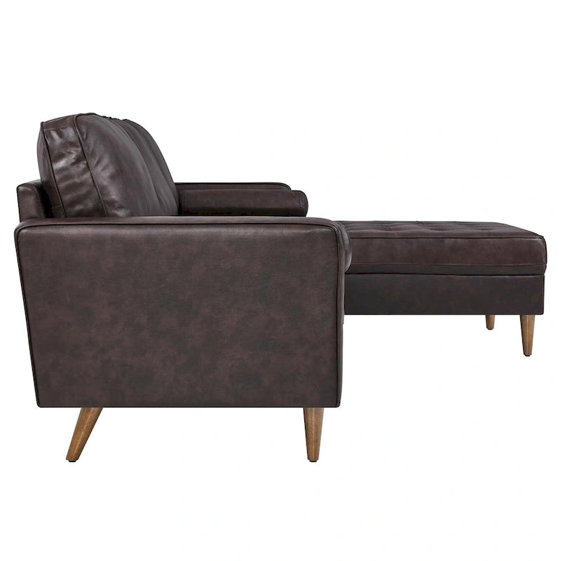 Valour 98  Leather Sectional Sofa