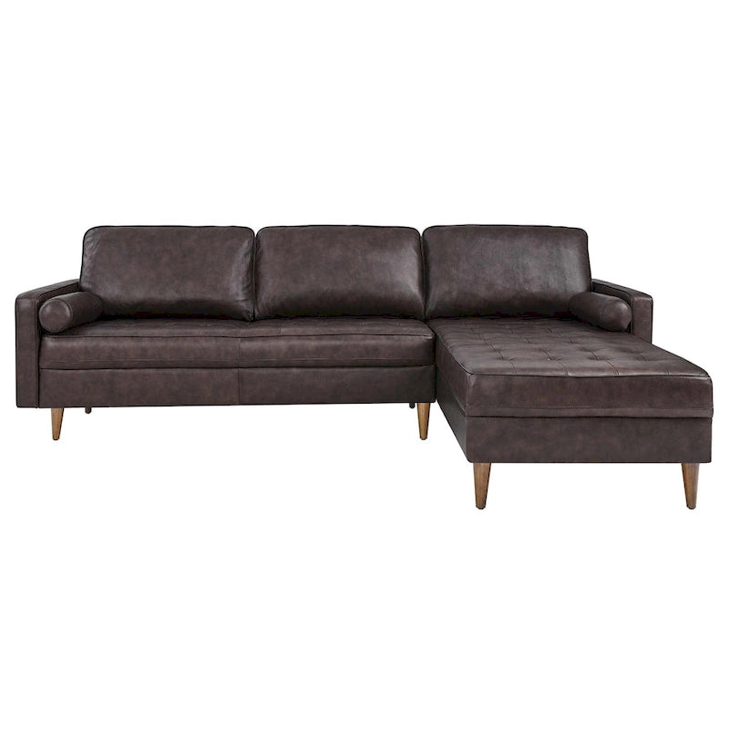 Valour 98  Leather Sectional Sofa