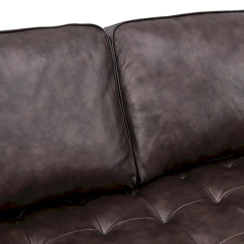 Valour 98  Leather Sectional Sofa