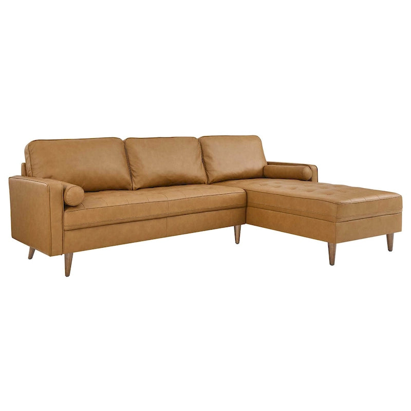 Valour 98  Leather Sectional Sofa