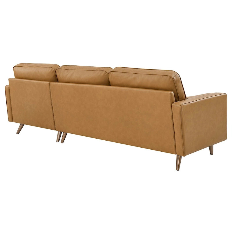 Valour 98  Leather Sectional Sofa