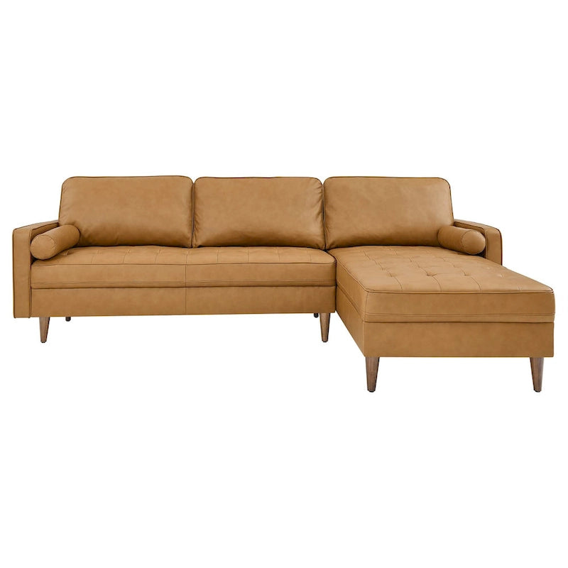 Valour 98  Leather Sectional Sofa