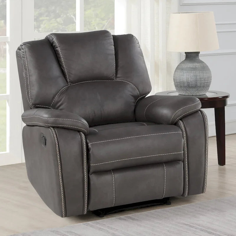 Steve Silver Kameryn Faux Leather Manual Recliner