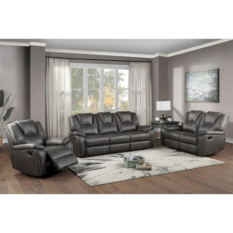 Steve Silver Kameryn Faux Leather Manual Recliner