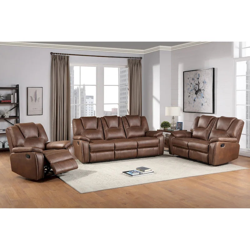 Steve Silver Kameryn Faux Leather Manual Recliner