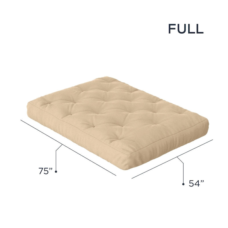 Loosh Home 8  Gel Memory Foam Full Size Futon Mattress