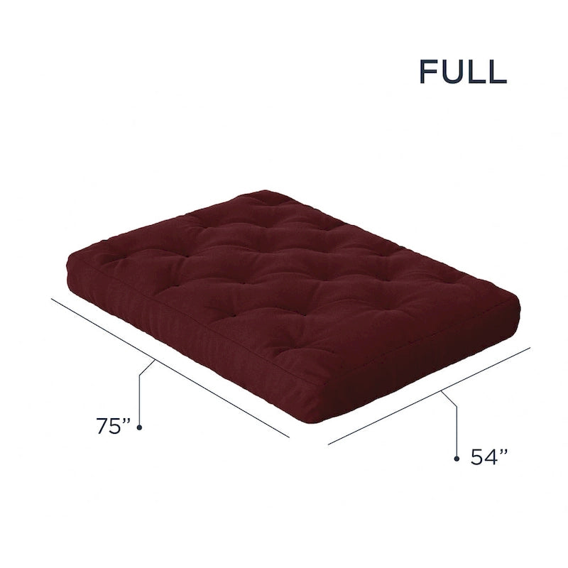 Loosh Home 8  Gel Memory Foam Full Size Futon Mattress
