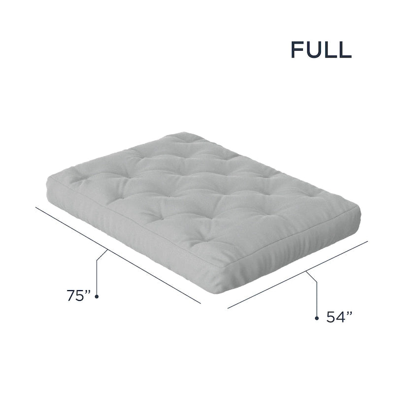 Loosh Home 8  Gel Memory Foam Full Size Futon Mattress