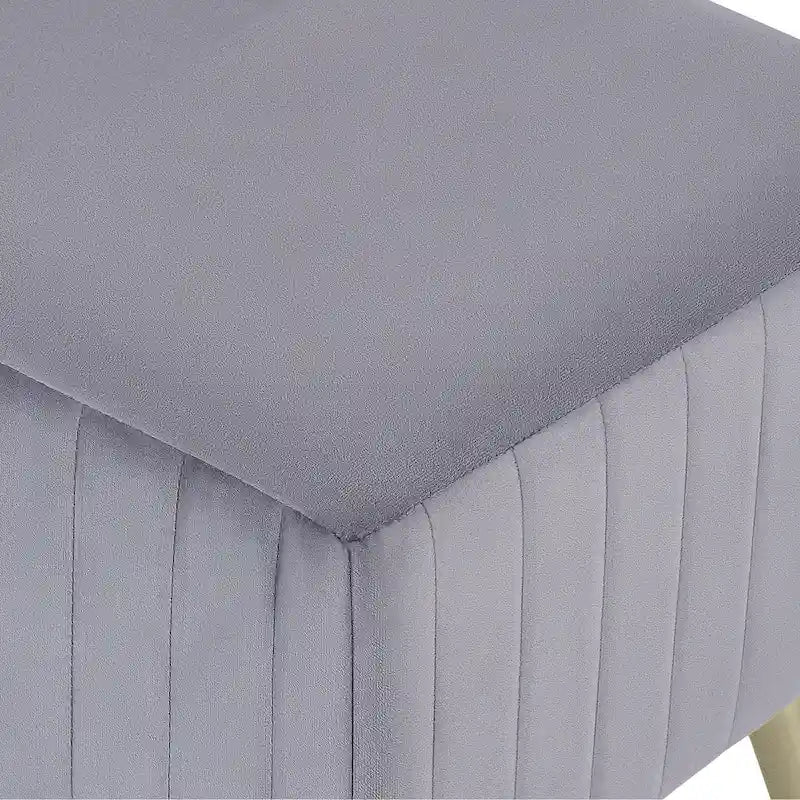 24  Modern Upholstered Entryway Bench with Padded Velvet Seat