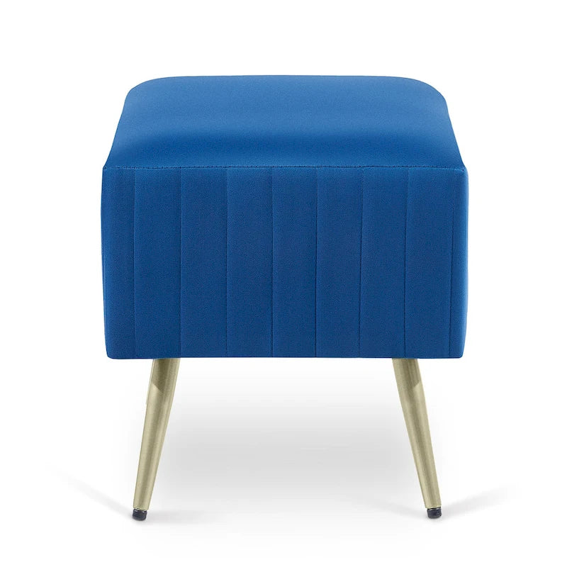 24  Modern Upholstered Entryway Bench with Padded Velvet Seat