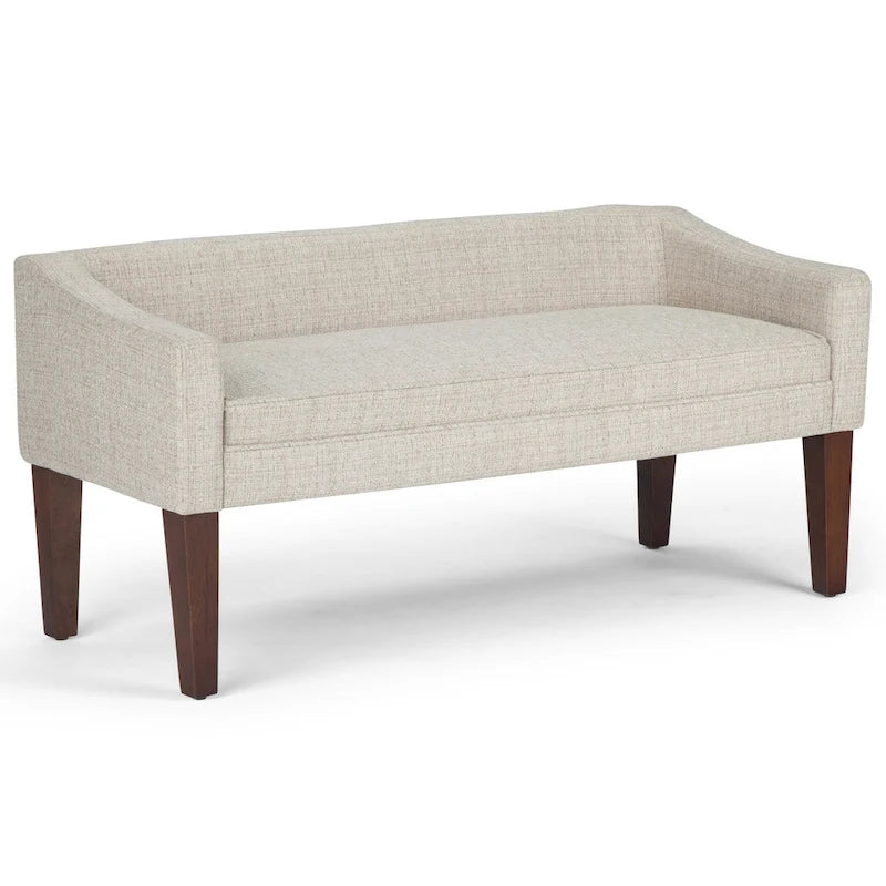 WYNDENHALL Layla 50 inch Wide Contemporary Upholstered Bench - 50 x 22 x 23.8