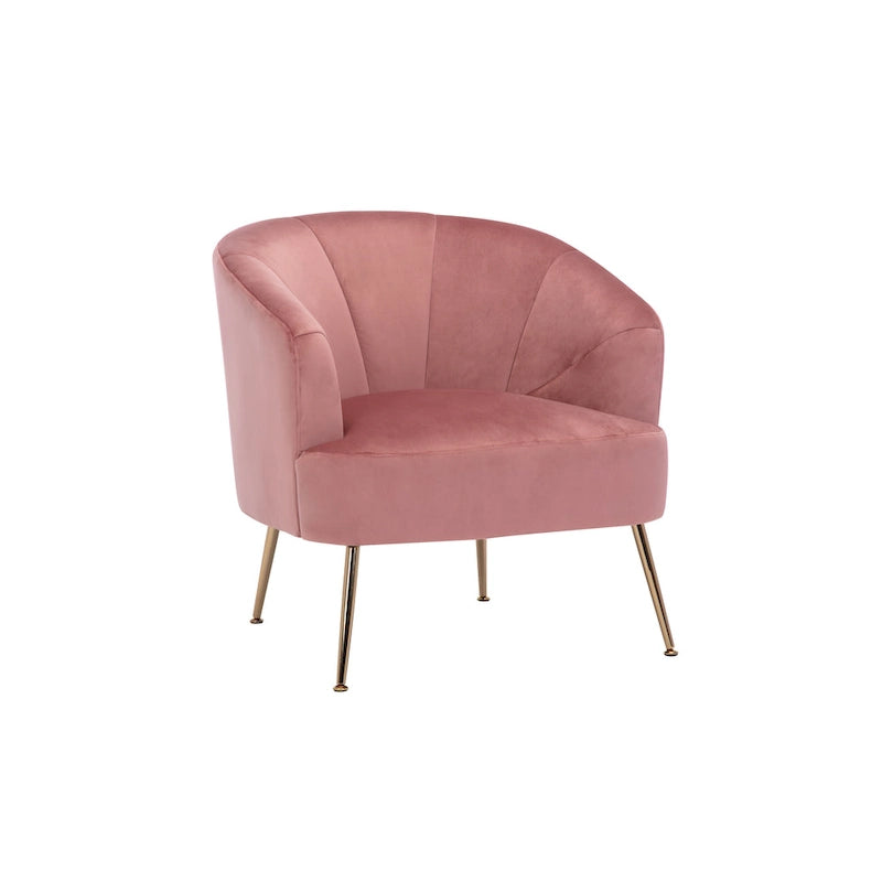 Porthos Home Skye Tufted Velvet Chrome Leg Accent Chair