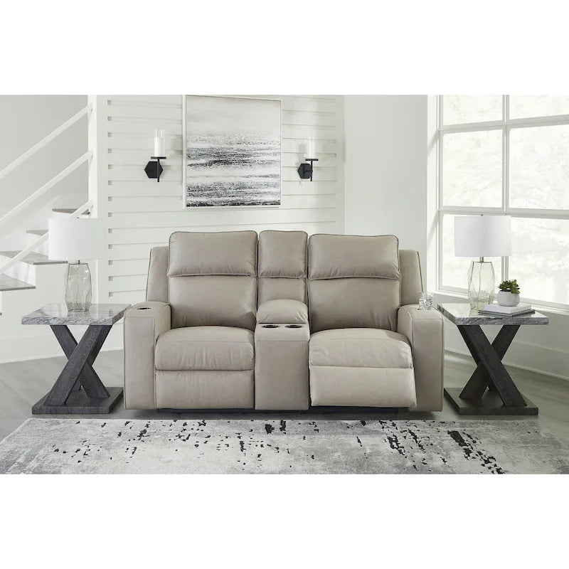 Signature Design by Ashley Lavenhorne Reclining Loveseat with Console - 77 W x 42 D x 43 H